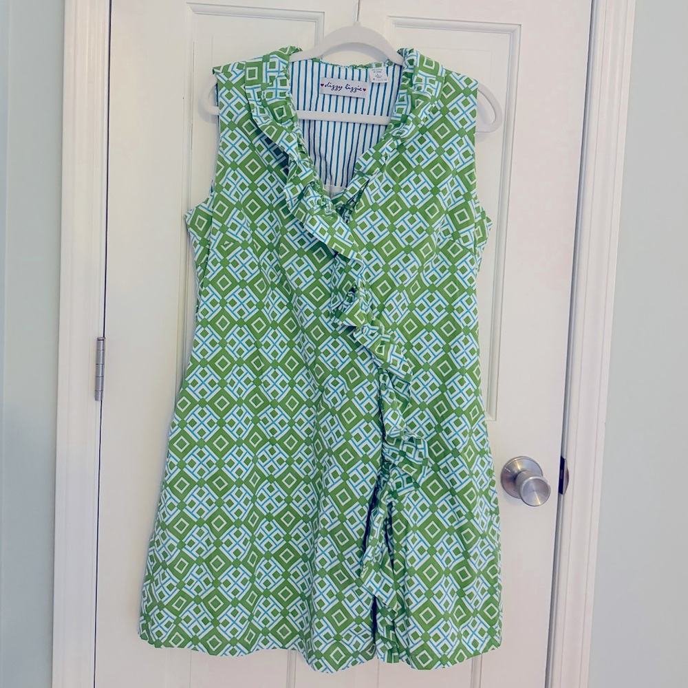 Beautifully made “Dizzy Lizzy” dress, fully lined in size Large